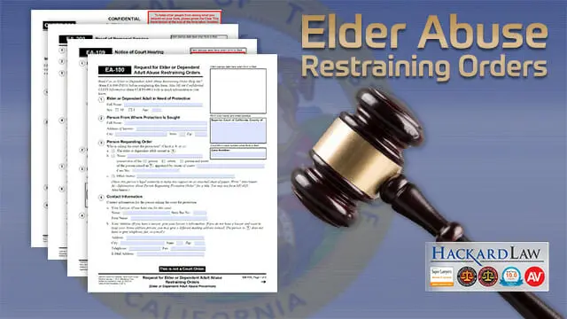 Elder Abuse Restraining Orders | Protecting Seniors