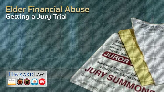 California Financial Elder Abuse | Damages Determined by Jury