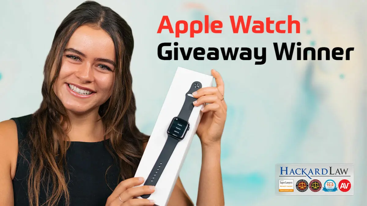 Hackard Law’s Apple Watch Giveaway Winner