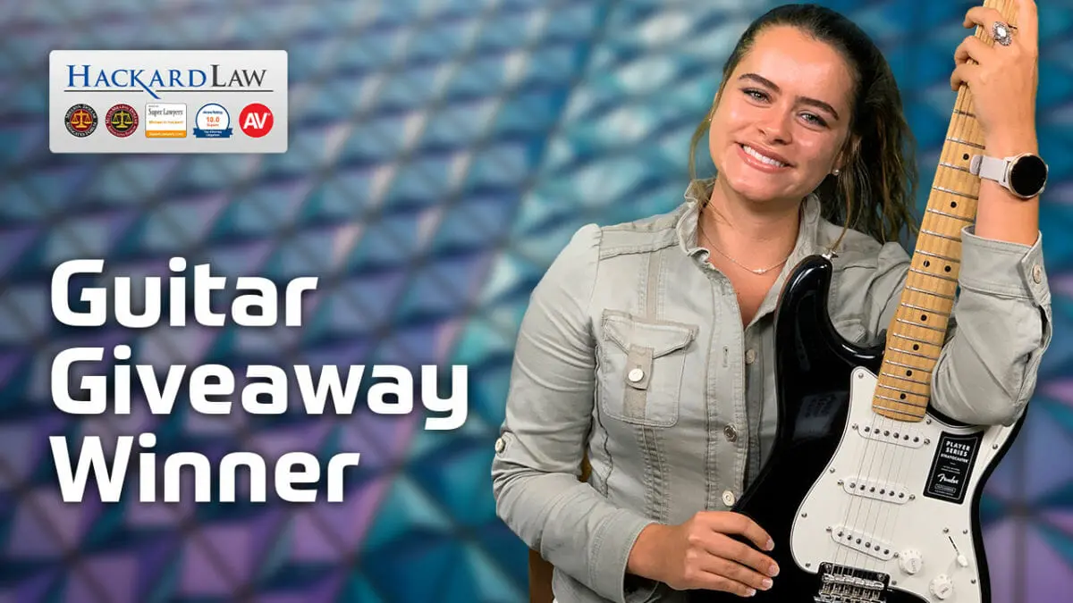 Guitar Giveaway Winner | Hackard Law