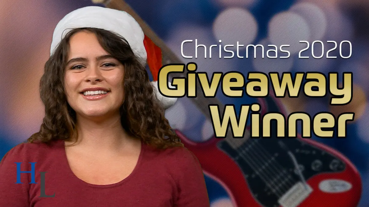 Christmas Guitar Giveaway 2020 | Announcing the Winner