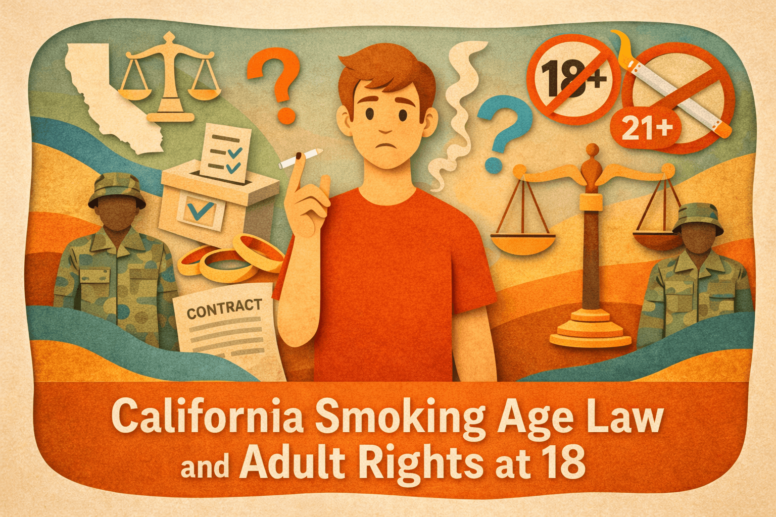 California Smoking Age Law and Adult Rights at 18